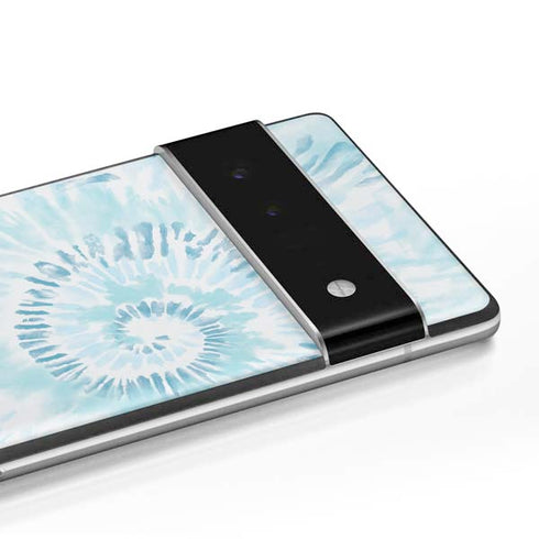 Blue and White Tie Dye Google Pixel 6 Skin